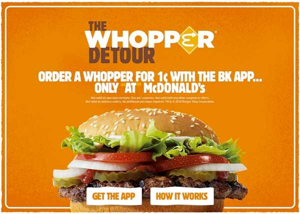 Burger King Whopper Detour