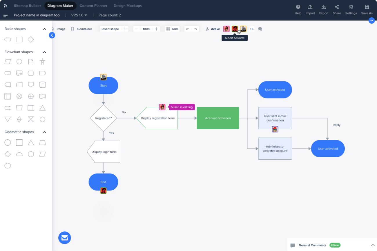 Slickplan software example