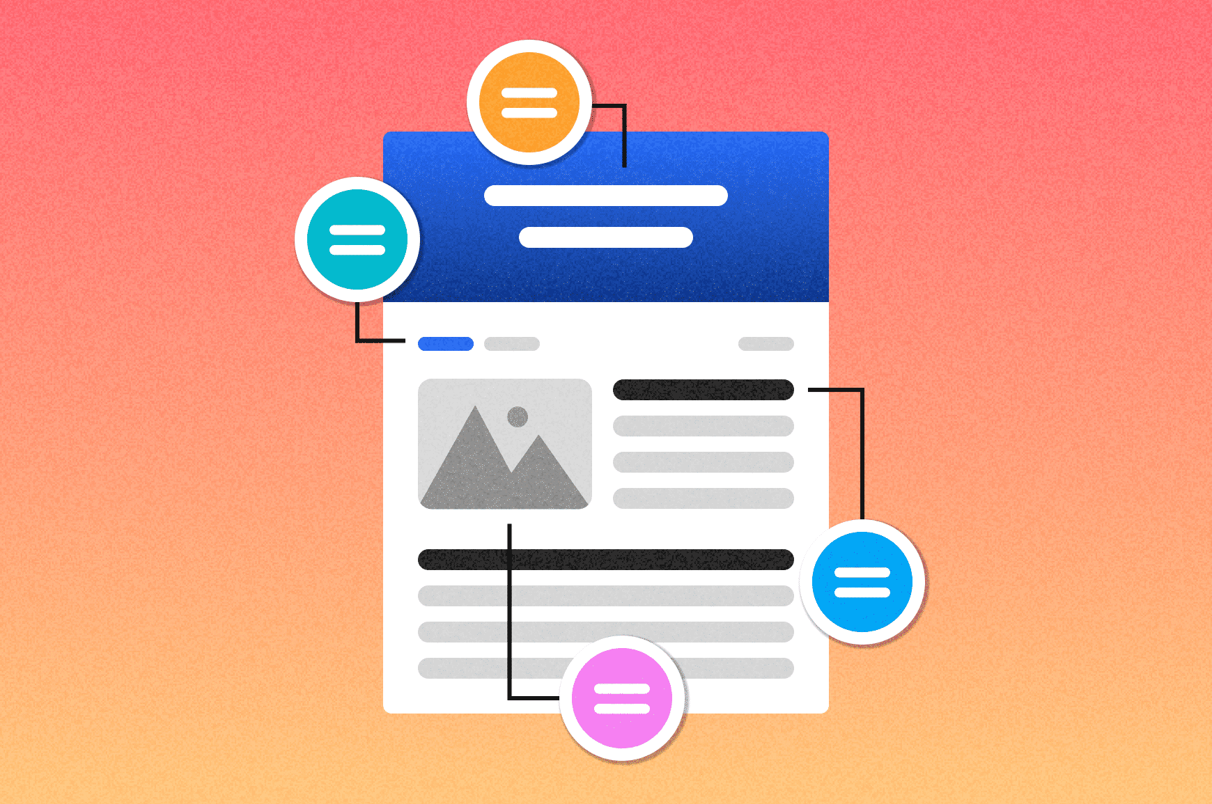 Important on-page SEO elements including internal links, title tags, headers, meta description and keywords